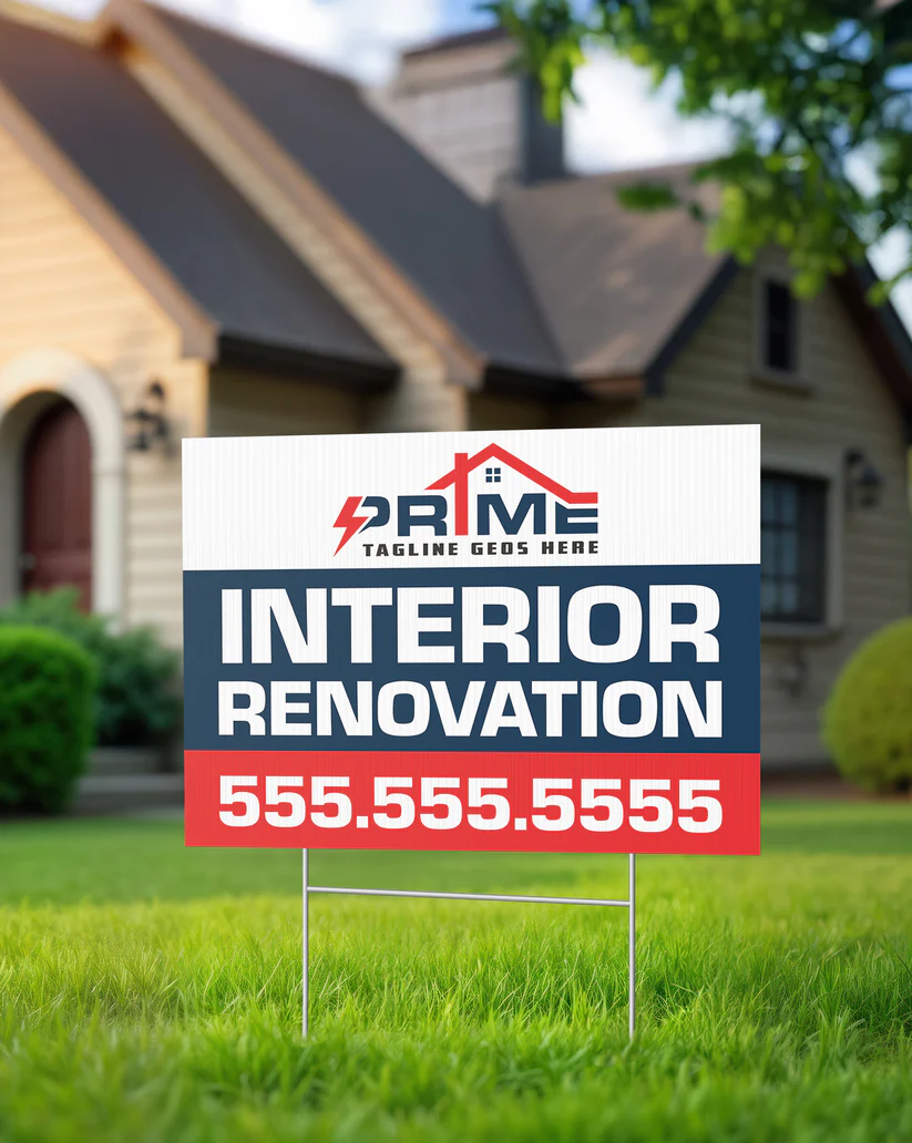 Real estate yard sign